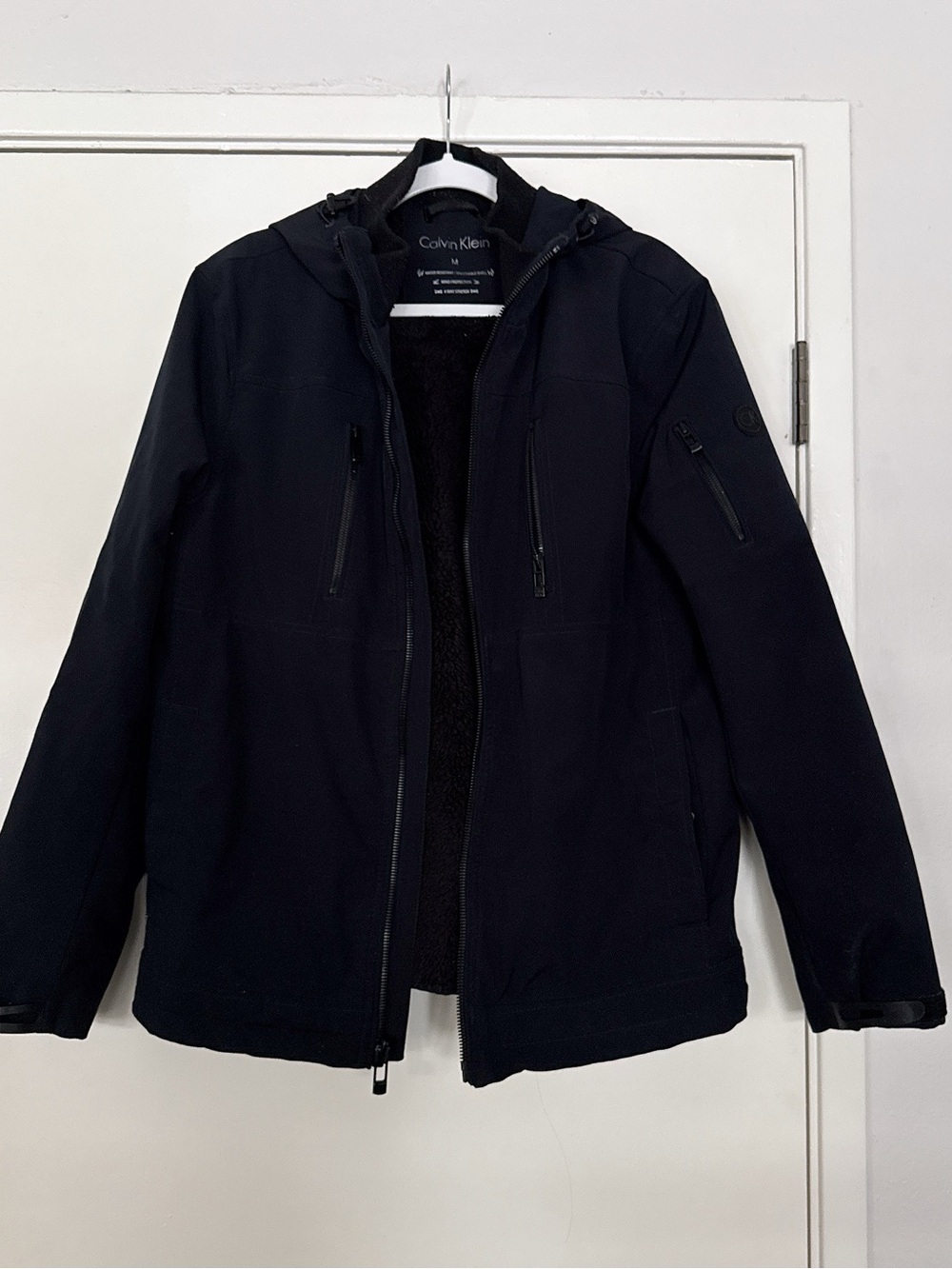 Calvin Klein Men's Black Hooded Jacket